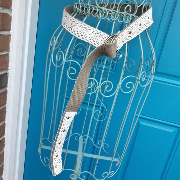 Boho Lace Belt or Purse Strap Embroidered Cloth - Picture 8 of 16